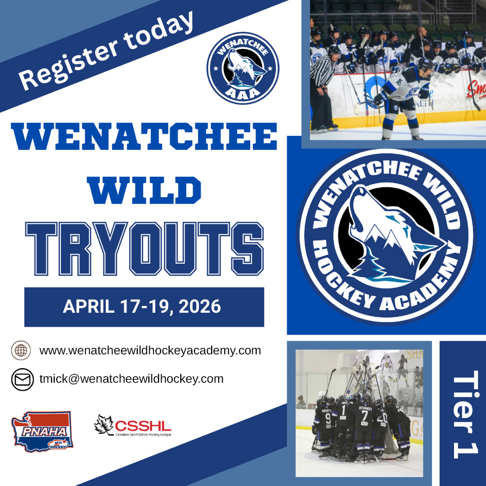 Wenatchee Wild Hockey Academy Announces 2026-27 Tryouts wwha tryouts 2026 copy
